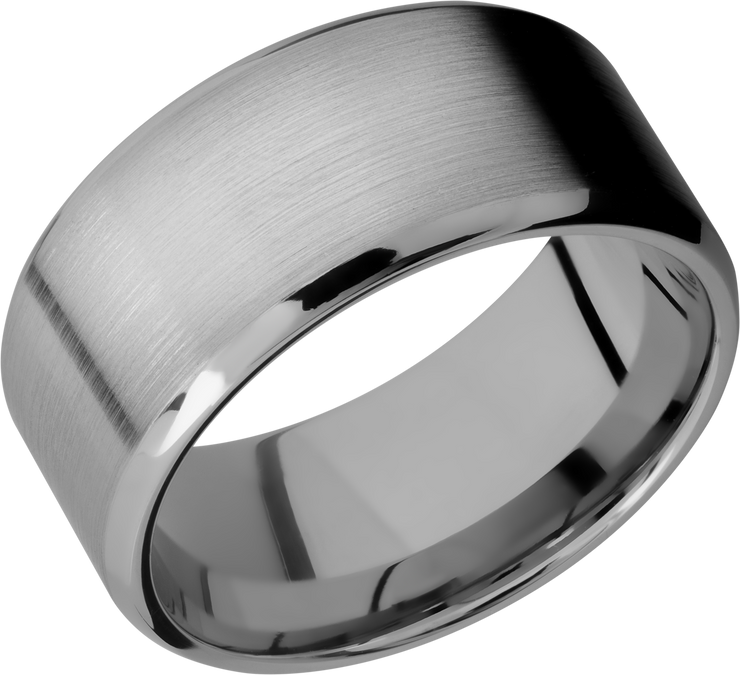 Titanium 100 beveled band