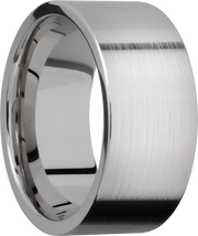 Titanium 10mm flat band with slightly rounded edges