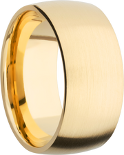 14K Yellow gold 10mm domed band
