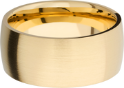 14K Yellow gold 10mm domed band