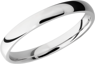 Titanium 3mm domed band