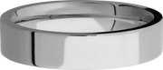 Titanium 5mm flat band with slightly rounded edges