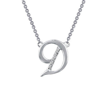 Letter D Pendant Necklace