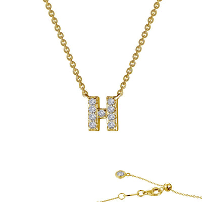 Letter H Pendant Necklace