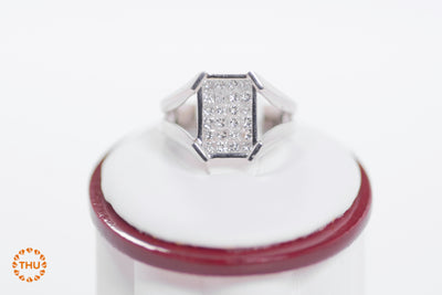 Princes Cut Invisible Radian Style Ring 0.85 Carats