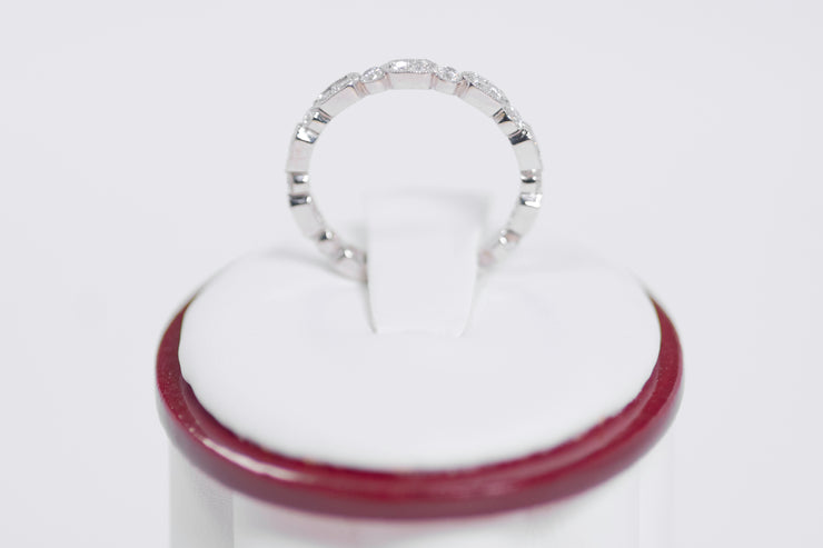 Miligrain Stackable Diamond Eternity Band 0.44 Carats