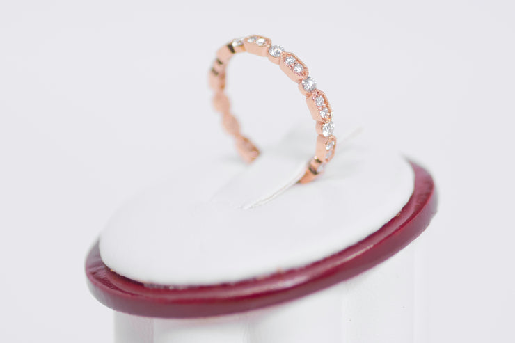 Miligrain Stackable Eternity Diamond Band 0.45 Carats