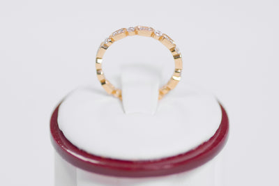 Miligrain Stackable Eternity Diamond Band 0.45 Carats