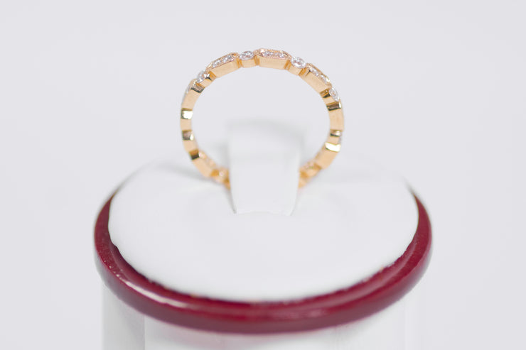 Miligrain Stackable Eternity Diamond Band 0.45 Carats