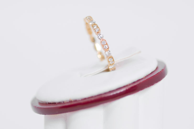 Miligrain Stackable Eternity Diamond Band 0.45 Carats
