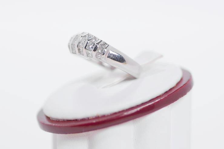 Channel Princess Cut Diamond Ring