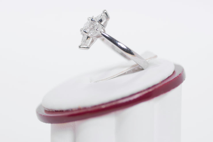 Marquise Diamonds And Princess Cut Diamond Ring