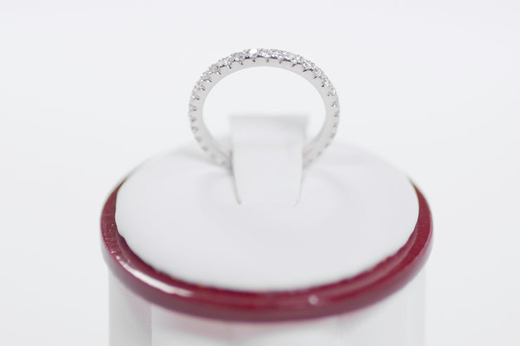 French Pave Eternity Diamond Band
