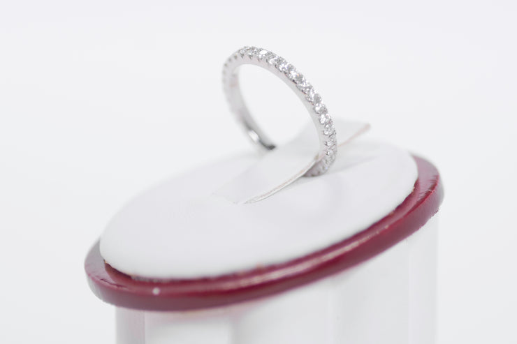 French Pave Eternity Diamond Band