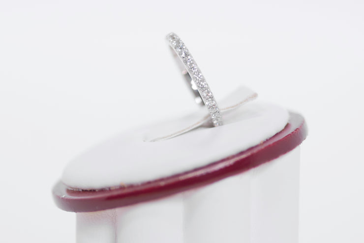 French Pave Eternity Diamond Band