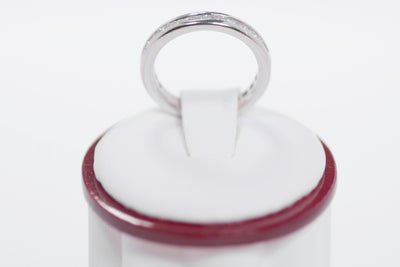 Channel Eternity Princess Cut Diamond Band