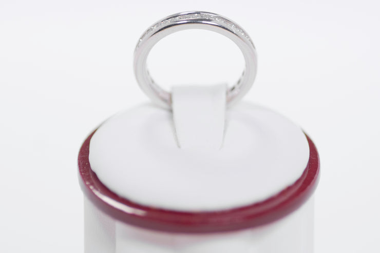 Channel Eternity Princess Cut Diamond Band