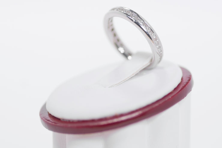 Channel Eternity Princess Cut Diamond Band