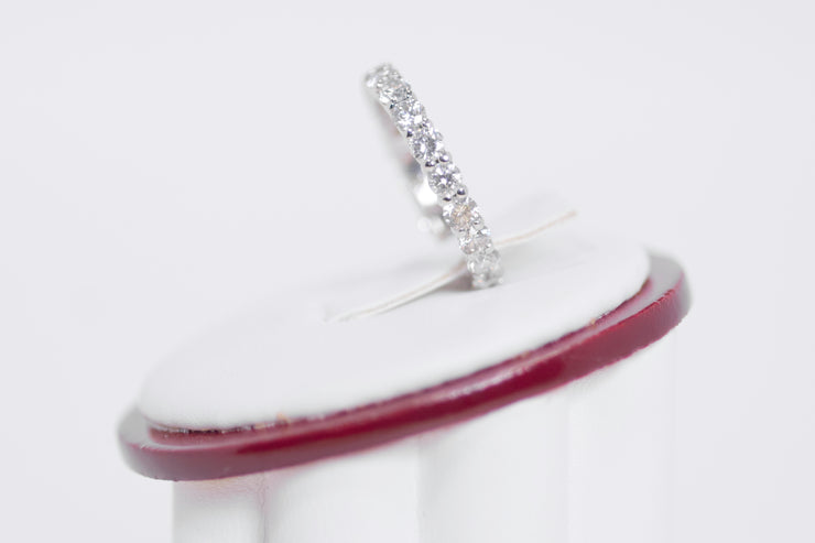 Eternity diamond shape share prong band 1.60 CARATS