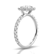 Danhov Per Lei Round Cut Halo Engagement Ring