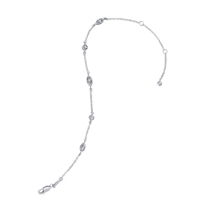 Bezel-Set Station Anklet