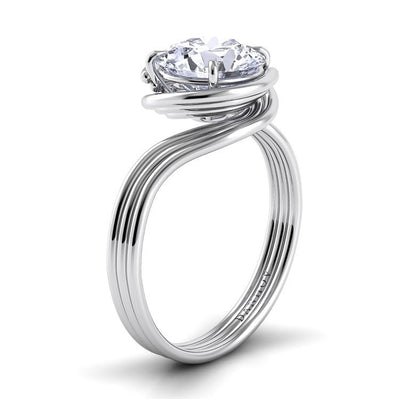 Danhov Engagement Ring Abbraccio Triple Shank AE141