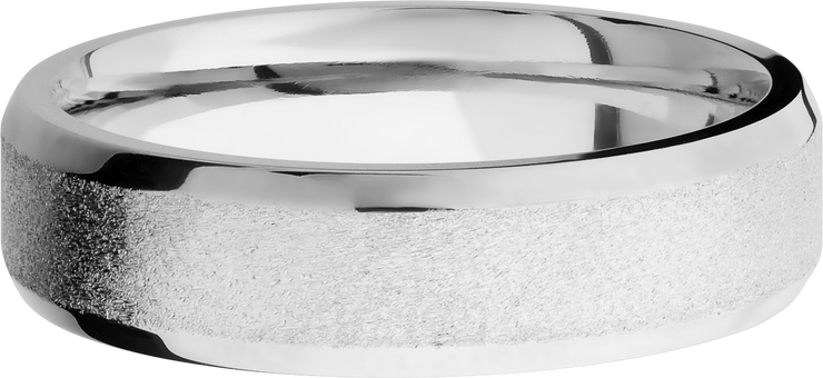 Cobalt chrome 6mm beveled band