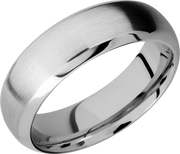 Cobalt chrome 7mm domed beveled band