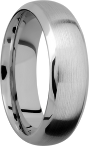 Cobalt chrome 7mm domed beveled band