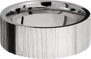 Cobalt chrome 8mm flat band with rounded edges