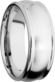 Cobalt Chrome 8mm domed band with rounded edges