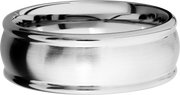 Cobalt Chrome 8mm domed band with rounded edges