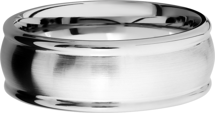 Cobalt Chrome 8mm domed band with rounded edges