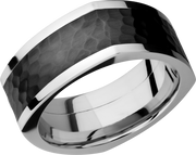 Cobalt chrome 9mm flat square band with an inlay of Zirconium