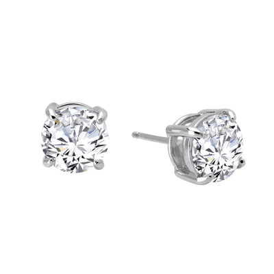 4 CTW Solitaire Stud Earrings