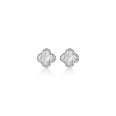 0.4 CTW Halo Stud Earrings