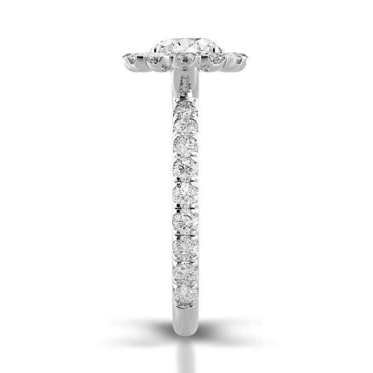 Danhov Per Lei Round Cut Halo Engagement Ring