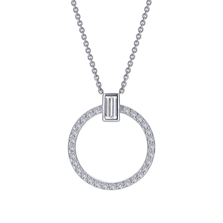 0.39 CTW Open Circle Necklace