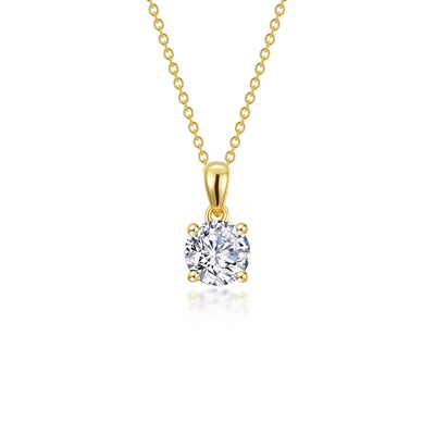 1.25 CTW 4-Prong Solitaire Necklace
