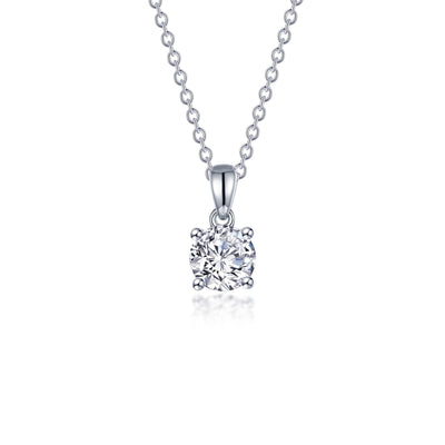 1.25 CTW 4-Prong Solitaire Necklace