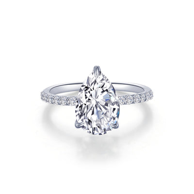 Pear-Shaped Solitaire Engagement Ring