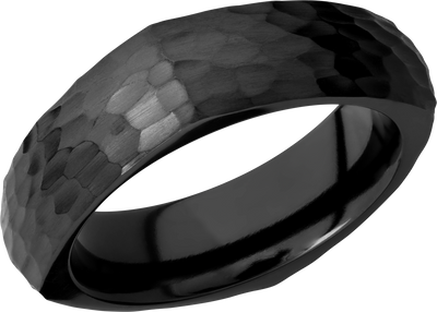 Zirconium 7mm domed square band
